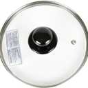 PR-8570 Glass Lid, Frying Pan, Precious 7.1 inches (18 cm), Full Physical Strengthening, Steam Mouth Included