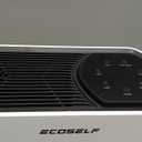 Quiet HEPA Air Purifier for Bedroom and Home, ECOSELF Air Purifier for Large Rooms up to 2400 Ft with PM2.5 Air Quality Display, 20dB Sleep Mode for Office Living Room (Silver)