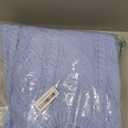 Saodimallsu Womens Chunky Cable Knit Sweaters Long Sleeve Crew Neck Fall Casual Loose Warm Pullover Tops Light Blue, Size S