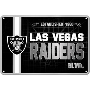 Football Mancave Metal Street Sign, 8" x 12" Black Design Wall Decor Sign Great for Man Cave, Bed Room, Office, Home