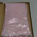 uxcell 2 Pack Woven Striped Lumbar Throw Pillow Cover Set Decorative Cushion Covers Rectangle Farmhouse Pillow Case for Sofa Bedroom Car Red and White 12" x 20"