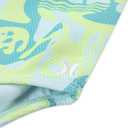 Hurley Girls' 1-piece Cut Out Swim Suit (Turquoise Waves)