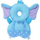 Baby Walker Head Protector Toddler Adjustable Baby Head Protection Backpack Wear Safety Pad (Star Elephant)
