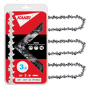 KAKEI Stihl Chainsaw Chain 18 Inch .325" Pitch .063" Gauge 68 Drive Links- 26RS 68 Fits Stihl (PRE 2023 .063" Gauge) 025, MS250, MS251, 3005 008 4717-36390050068, V68 (3 Chains) - Full Chisel