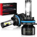 Bulbs 6500K Cool White 40000LM 900% Brightness, 1:1 Size Plug and Play IP68 Waterproof Off-Road Lights, Pack of 2