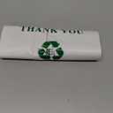 200 Count - Biodegradable & Reusable T-Shirt Shopping Bags with Handles  Extra Heavy Duty 57 Micron (2.25 mil) White Colour, Retail, Food Trucks & Restaurant Bags, 11.5" x 6.5" x 21" Eco Friendly