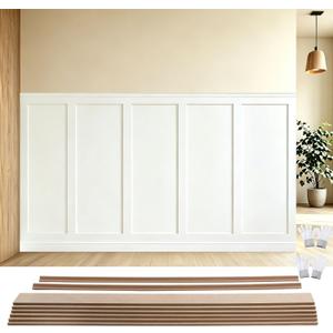 189x54 in Premade Board and Batten Wainscoting Kit