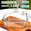 6"x6" Baking Pan, Square Baking Dishes 2 Pack Glass Bakeware Dish For Casserole Lasagna Brownie, Perfect for Reheating Individual Portions in Oven, Microwave or Air Fryer