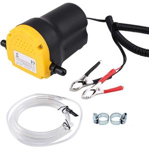 Oil Pump, 12V 60W Oil Extractor, Transfer Pump for Oil Change, Electric Transfer Oil Pump from Cars, Motorcycles, RVs, Boats (Yellow)