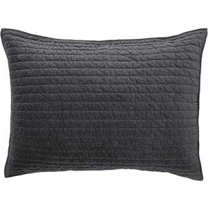 ELEGANT LIFE HOME Bed Pillow Sham Royal Cotton Velvet Pic-Stitch King Pillow Sham - 20'' x 36'', Grey, 1 Piece