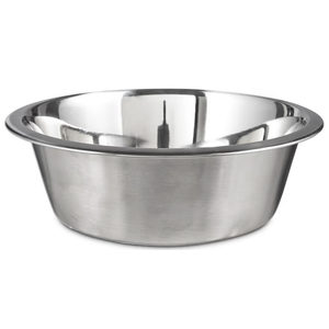 Stainless Steel Dog Bowl Easy to Clean Pet Feeder Stand Replacement Bowl ~ 8.8" Wide, 2.75" Height