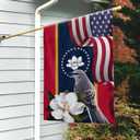 FLAGWIX Mississippi State Double Sided State Flags, Mississippi American Flags, Double Sided Heavy Duty Canvas House Flag 30x40, Mockingbird and Magnolia Indoor Outdoor Home Decor Flag