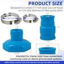 TonGass Pool Vacuum Hose Adapter Kit Compatible with Intex Adapter B 1.5" to 1.25" Pool Hoses Connector with Stainless Steel Clamps for Above Ground Pool Skimmer & Filter Pump Hoses 1 Set
