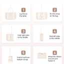 ECOHUB Lace Bows Canvas Tote Bag for Women, Suitable for Birthday, Beach, Wedding, Honeymoon (24L, Beige & Canvas & 24l)