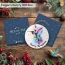 8 x Hummingbird Christmas Ornament 2025 - Hummingbird Ornaments for Christmas Tree, Gifts for Girls, Friends, Humming Bird Christmas Decorations 2025, Bird Gifts for Bird Lovers Women