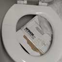 KOHLER Stonewood Quiet-Close, Round Toilet Seat Soft Close, Durable Wood, Easy Installation, Universal Fit, Home Essentials, White Finish, K-20467-0
