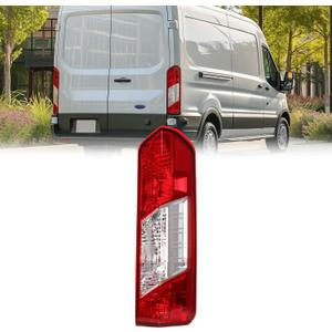 HECASA RH Tail Light Assembly Compatible with 2015-2024 Ford Transit 150 250 350 350HD E-Transit Replacement for CK4Z-13404-K FO2801242C Rear Taillights Tail Lamp Red Lens+Clear Lens Passenger Side