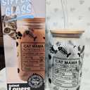 Cat Mom Sipper Glass, 16oz