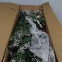 9-ft Artificial Christmas Tree Hinged with 650 Warm LED Lights and 309 Red Berries