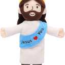 Jesus Plush Jesus Stuffed Doll Christian Religious Plushie Toy for Kids Christmas Easter 13" (13 inches tall, Blue)