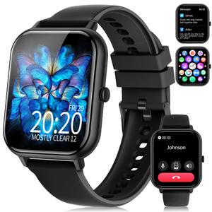 Smart Watch for Men Women, 1.83" HD Fitness Tracker with Answer/Make Calls, Heart Rate/Blood Oxygen/Sleep Monitor, Pedometer, Calories, 120+ Sports Mode, IP68 Waterproof Fitness Watch for Android iOS