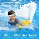 Zeraty 2026 Upgrade Electric Swimming Kickboard for Kids | Swim Training Floating Pool Board, Propulsion, Water Sports Underwater Scooter, Floats for Children, 20.2 x 16.5 x 7"
