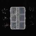 Mixed Black Silver Nail Art Studs, Square Rivets Nail Charms, Rivets Jewelry for Nail DIY Manicure Jewel Accessories