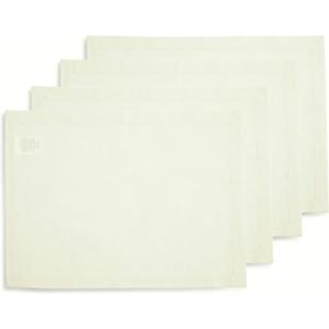 Solino Home Ivory Cotton Linen Placemats Set of 4 - Machine Washable Placemats 14 x 19 Inch for Summer - Dru