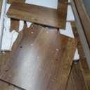 Tohomeor Coffee Table, 47.24" Farmhouse Wooden Rectangular Accent Center Tables with Storage Shelf Thick Base for Living Room, Home Office, Retro Brown