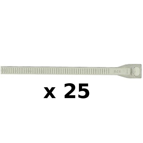 7 1/2 Inches ID Tab Cable Ties 25 Pack