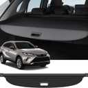 Cargo Cover Compatible with Toyota Venza 2024 2023 2022 2021 2020 Accessories Carbon Fiber Texture Retractable Trunk Cover Security Shield Luggage Privacy (Carbon Fiber Texture)