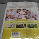 SafeRest Waterproof Mattress Protector King Size  Absorbent Breathable Soft Fitted Bed Cover with 18" Deep Stretchable Pockets  Machine Washable King Mattress Cover