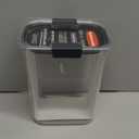 Rubbermaid Brilliance 16-Cup Airtight Food Storage Container with Lid Clear/Grey - optimal for pantry organization flour sugar and food storage