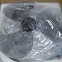 BESKETIE 25.6" Bladeless Ceiling Fan with Lights Remote Control, Modern Low Profile Ceiling Fans with Lights, Dimmable 3 Color 6 Wind Speeds LED Ceiling Fan for Bedroom, Living Room, Kids Room - Black 