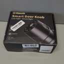 IRONZON Fingerprint Door Knob for Bedroom  291Y 4in1 Keyless Bedroom Door Knob smart Door knob with App, Onetap Privacy Mode Setup, AutoLock Easy to Install  Matte Black