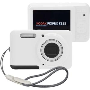 Silicone Case for KODAK PIXPRO FZ55 with Lanyard KODAK PIXPRO FZ55 case- White