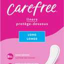 Carefree Panty Liners for Women Long, Unwrapped, Unscented, 92ct (92 Count (Pack of 1))
