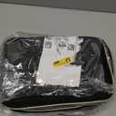 Capolo Lunch Box for Women Men Adults,Double Deck Insulated Lunch Bag Leakproof Lunch Cooler Box with Removable Strap Lunch Tote Bags Reusable Thermal Lunchbox for School Work Picnic(Large,Black)