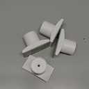 Wall Nanny Extender -4 Inch Baby Gate Extension Guard (Made in USA) Extends Pressure Mounted Gates - Protects Walls, Stabilizes Gate, for Child, Pet Gate & Dog Gate, Protector Works on Stairs, 4 Pack (White)