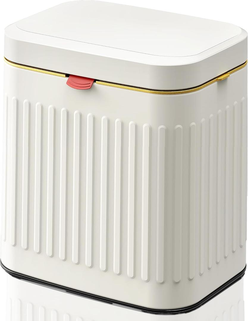 GloDeals Kitchen Trash Can with Lid, 2 in 1 Small Garbage Can Compost Bin Countertop, Wall-Mounted Under Sink Indoor Trash Bin for Kitchen, Bathroom, Cabinet Trash Can Hanging (4L, White/1.05 Gal) GloDeals Kitchen Trash Can with Lid, 2 in 1 Small Garbage Can Compost Bin Countertop, Wall-Mounted Under Sink Indoor Trash Bin for Kitchen, Bathroom, Cabinet Trash Can Hanging (4L, White/1.05 Gal)