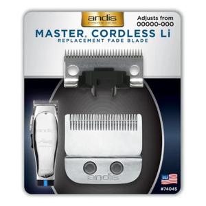 Andis Master Cordless Li Replacement Fade Blade, Carbon Steel Size 00000-000, 1 count, silver