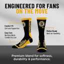 For Bare Feet NHL Unisex Kids Nhl Mvp Crew Sock Youth (Black)