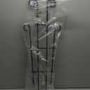 Thealyn 4 Pack Indoor Plant Trellis for Potted Plants Climbing, Outdoor Metal Garden Trellis Houseplants Flowers Vine Ivy,Wave Shape, Black (32 inch)