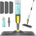 NileHome Spray Mop for Floor Cleaning, Dust Mop with 3 Pcs Washable Pads and 400 ml Refillable Bottle for Household or Commercial Use Wet Mop for Hardwood Laminate Tile Ceramic