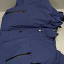 Mens One Piece Ski Suit Snowsuits Colorful Snowboard Jumpsuits Waterproof Hooded Warm Jackets Outdoor Winter (Medium, Navy Blue)