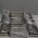 Hushee 6 Pack Bacon Cheese Container for Refrigerator, 304 Stainless Steel Airtight Deli Meat Container, Dishwasher Safe Fridge Storage Fruit Lunch Storage with Lids for Fridge, 4 Sizes