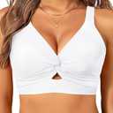 Women's Bikini Top - Supportive Swimsuit for Large Bust - 2025 Cut Out Twist Swim Top