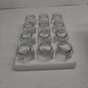 12ea - 12-7/8 Oz Hexagon Glass Jar with Lid