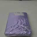 Homiest 4pcs Satin Sheets Set Luxury Silky Satin Bedding Set with Deep Pocket, 1 Fitted Sheet + 1 Flat Sheet + 2 Pillowcases (Queen Size, Lavender)