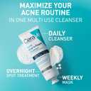 CeraVe Clay To Foam Acne Face Wash, Multi-Use Salicylic Acid & Kaolin Clay Acne Spot Treatment Clears Pimples & Blackheads, Prevents Breakouts, Hydrates & Soothes, Fragrance-Free, Non-Comedogenic, 4oz